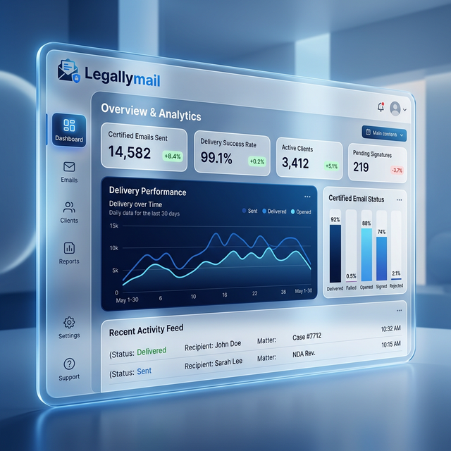 Email Certificado Dashboard